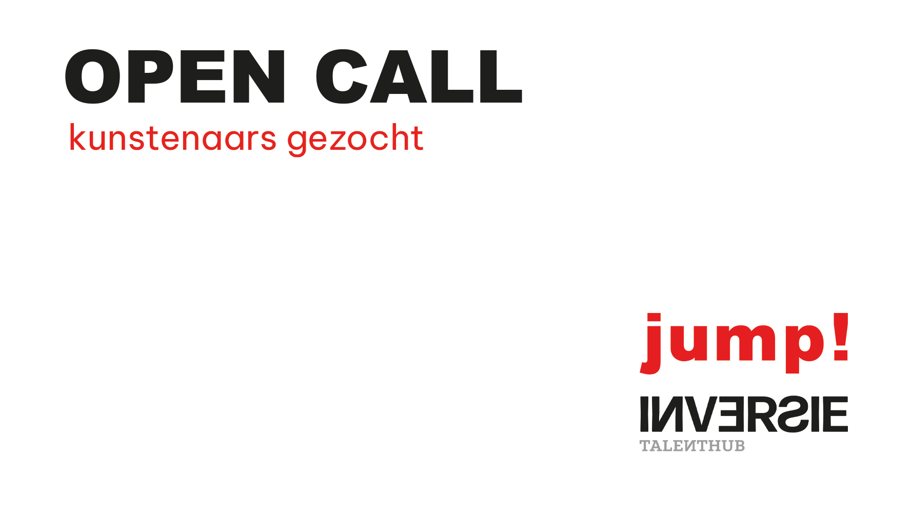 Hubs bundelen krachten bij open call voor beeldend kunstenaars